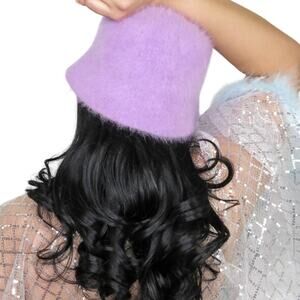 Cider Y2K Pastel Purple Fuzzy Bucket Hat
